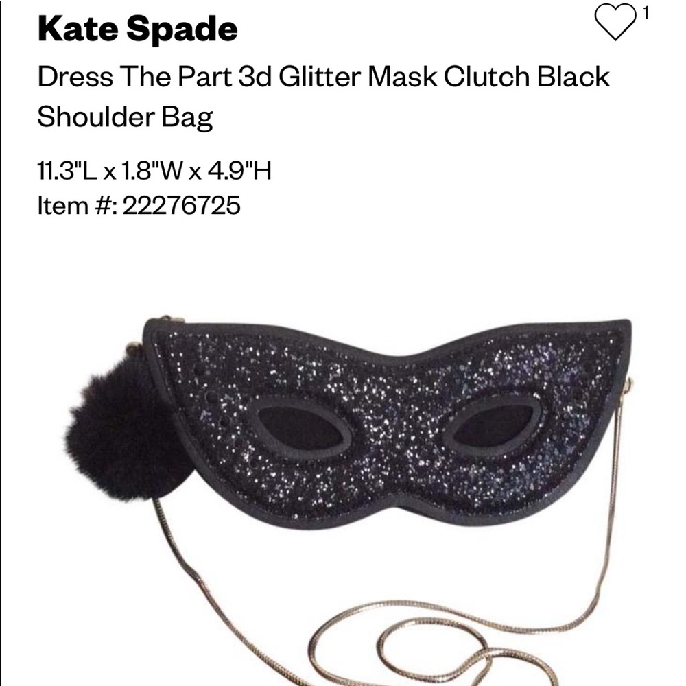 Kate Spade New York 3D Sling Clutch Mask Bag